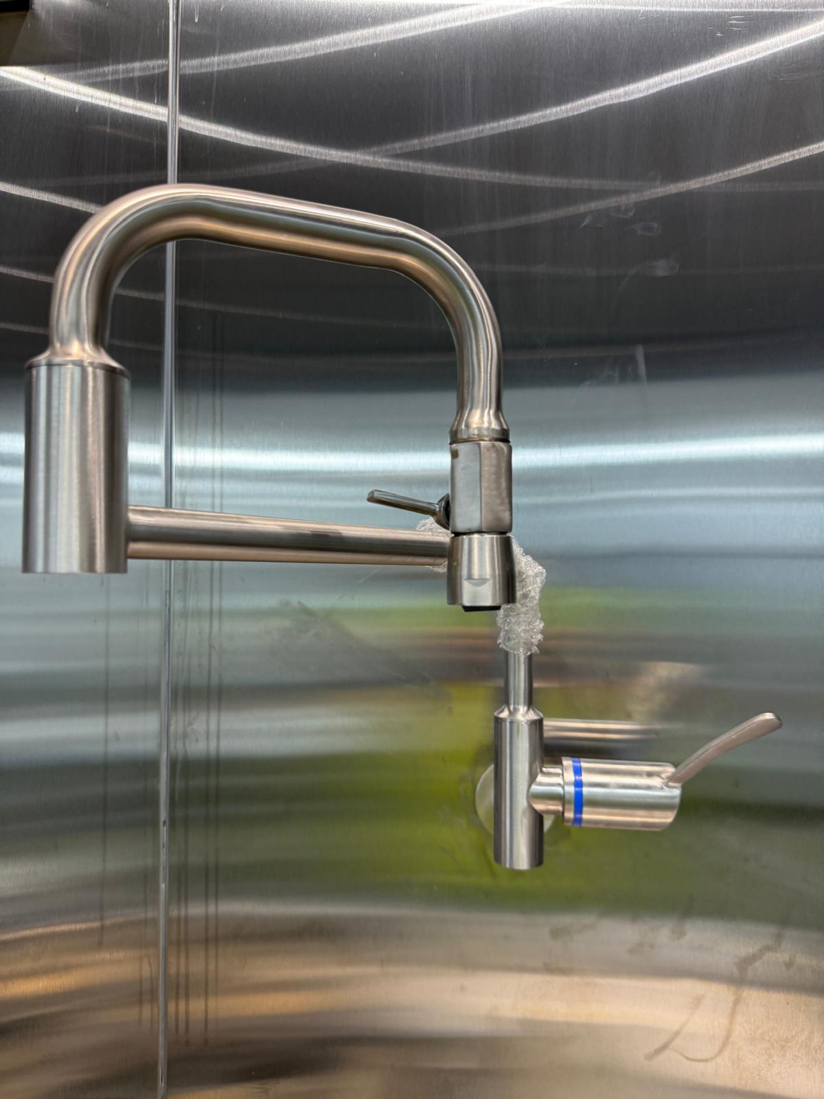 Commercial pot-filler & dishwasher feed — plumbing work completed in Oak Flats by Shellharbour Plumbing (licensed Illawarra plumber)