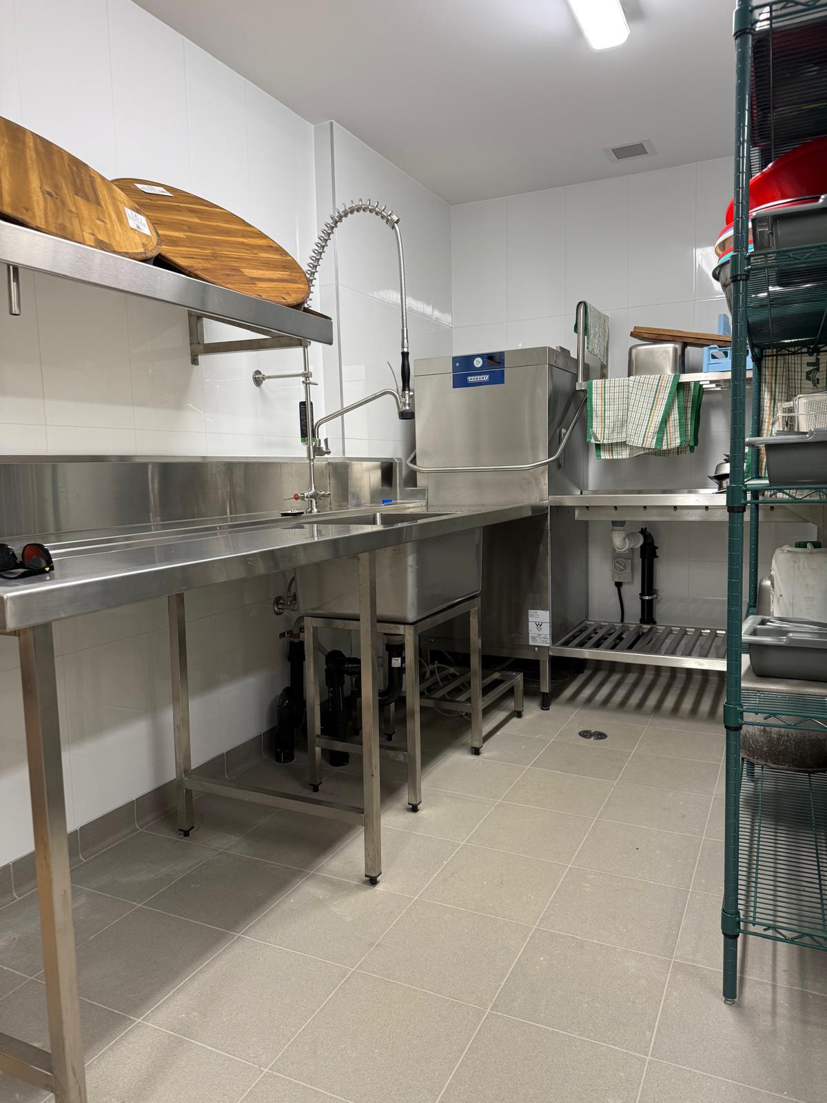 Commercial dishwash & pre-rinse station — plumbing work completed in Shellharbour by Shellharbour Plumbing (licensed Illawarra plumber)
