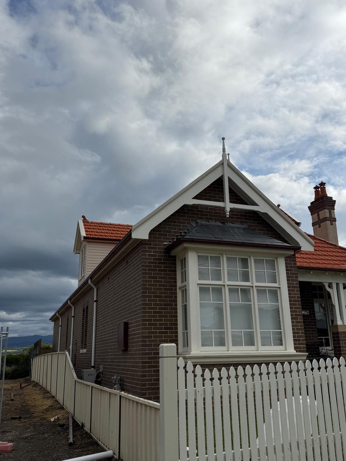 Heritage brick home — re-roof & guttering — Roof Plumbing plumbing job in Kiama by a licensed Shellharbour plumber