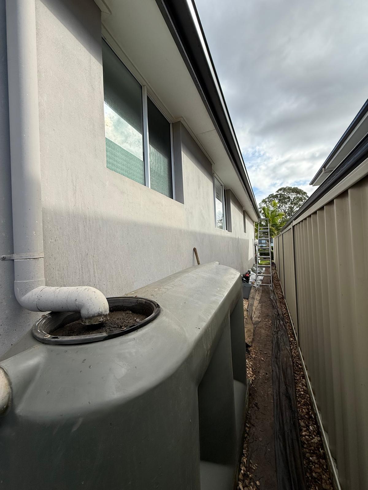 Rainwater tank — inlet service — Roof Plumbing plumbing job in Shellharbour by a licensed Shellharbour plumber
