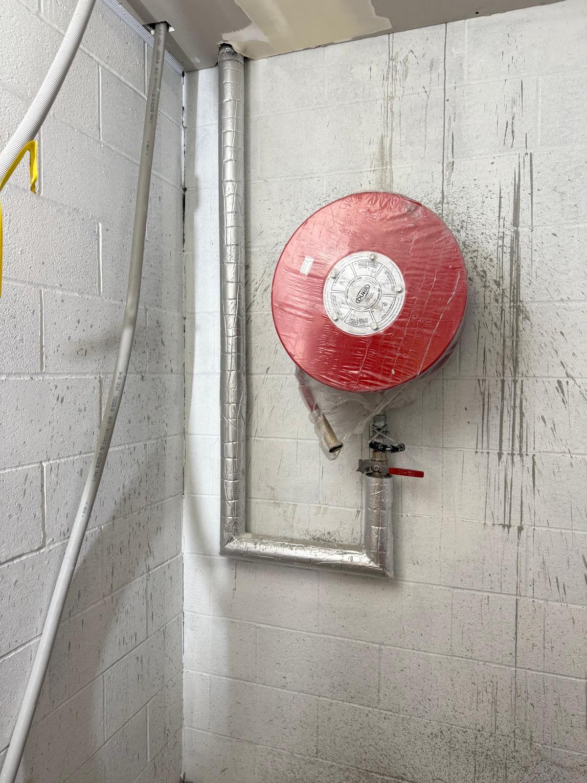 Fire hose reel — supply & isolation — plumbing work completed in Albion Park by Shellharbour Plumbing (licensed Illawarra plumber)