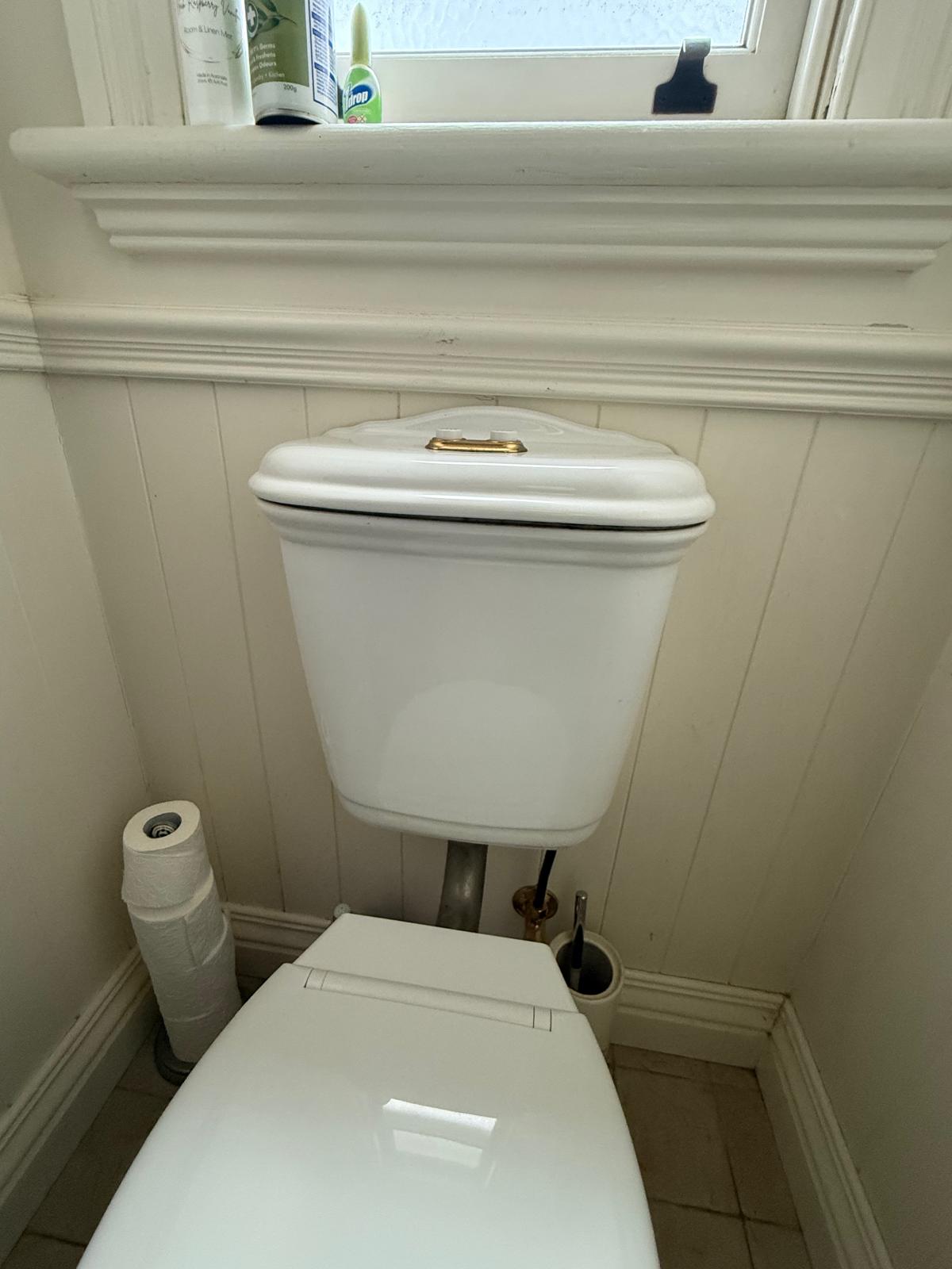 Heritage cistern — service & seal — General Plumbing plumbing job in Kiama by a licensed Shellharbour plumber