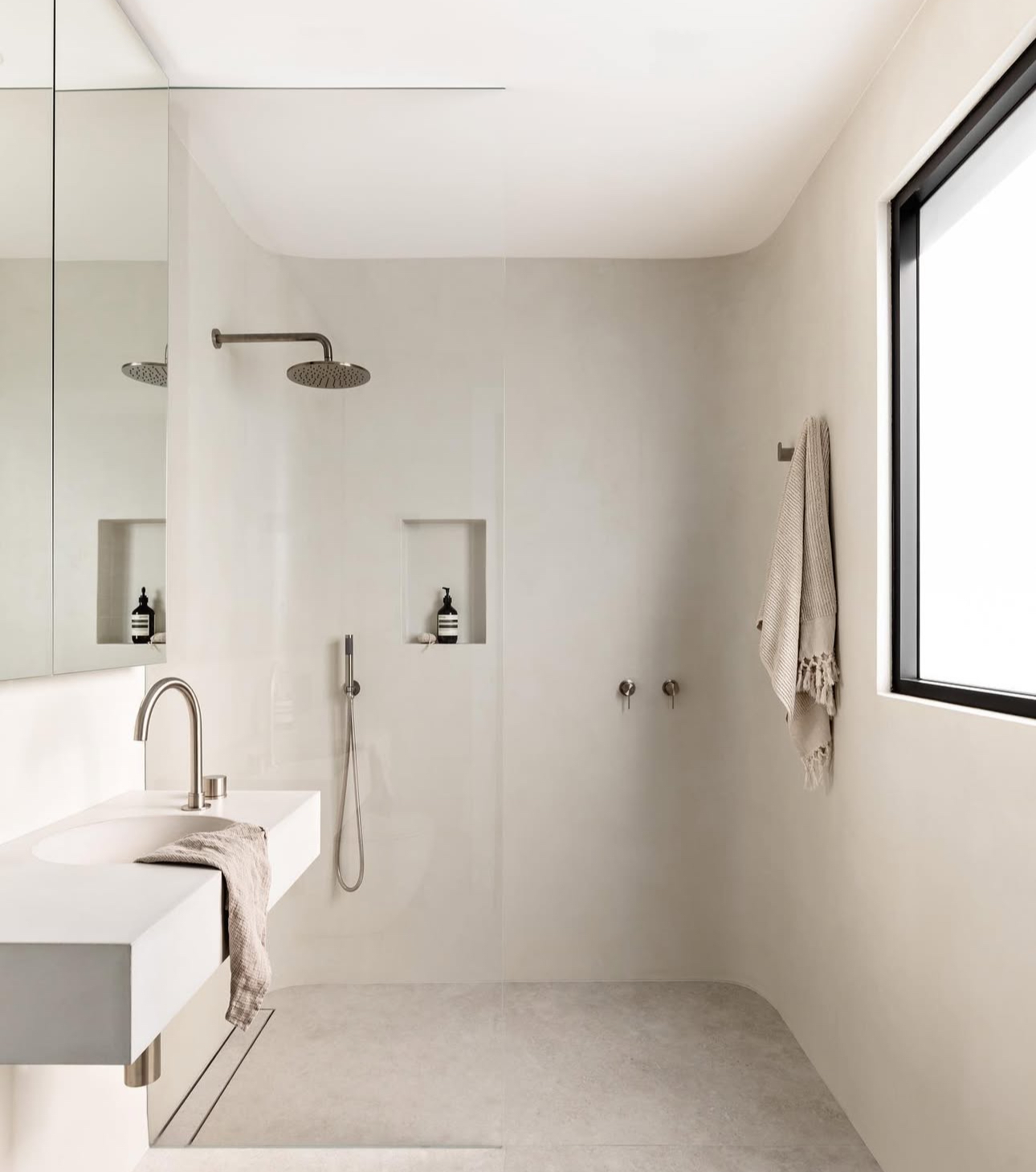 Minimalist ensuite fit-off — Bathroom Renovations plumbing job in Shell Cove by a licensed Shellharbour plumber