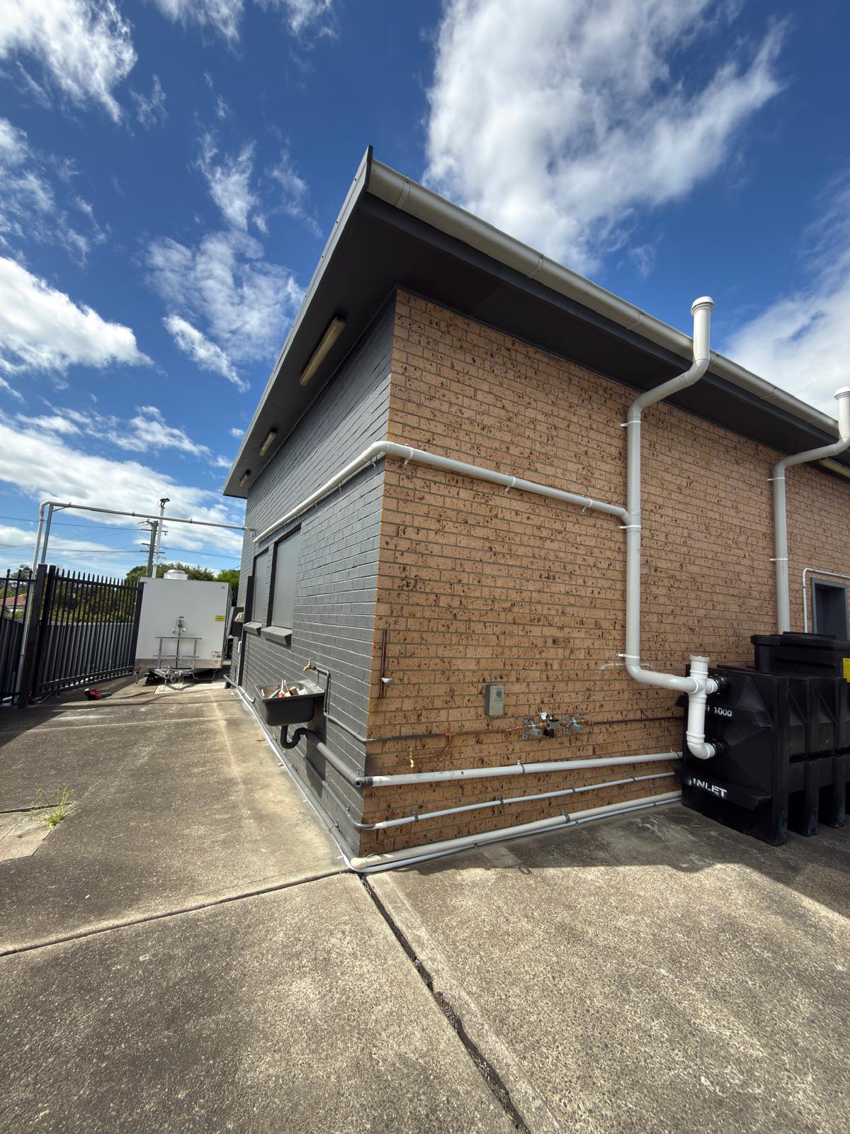 Commercial grease arrestor — finished install — plumbing work completed in Albion Park by Shellharbour Plumbing (licensed Illawarra plumber)