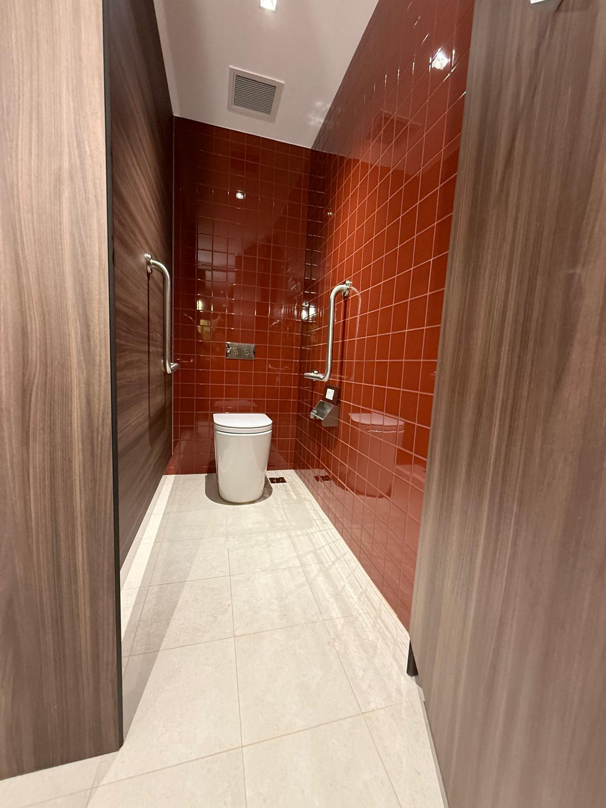 Accessible WC fit-off — plumbing work completed in Shellharbour by Shellharbour Plumbing (licensed Illawarra plumber)